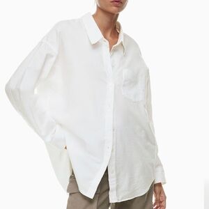 Wilfred Relaxed Cream Oxford Shirt Oversized button up cotton shirt Size S